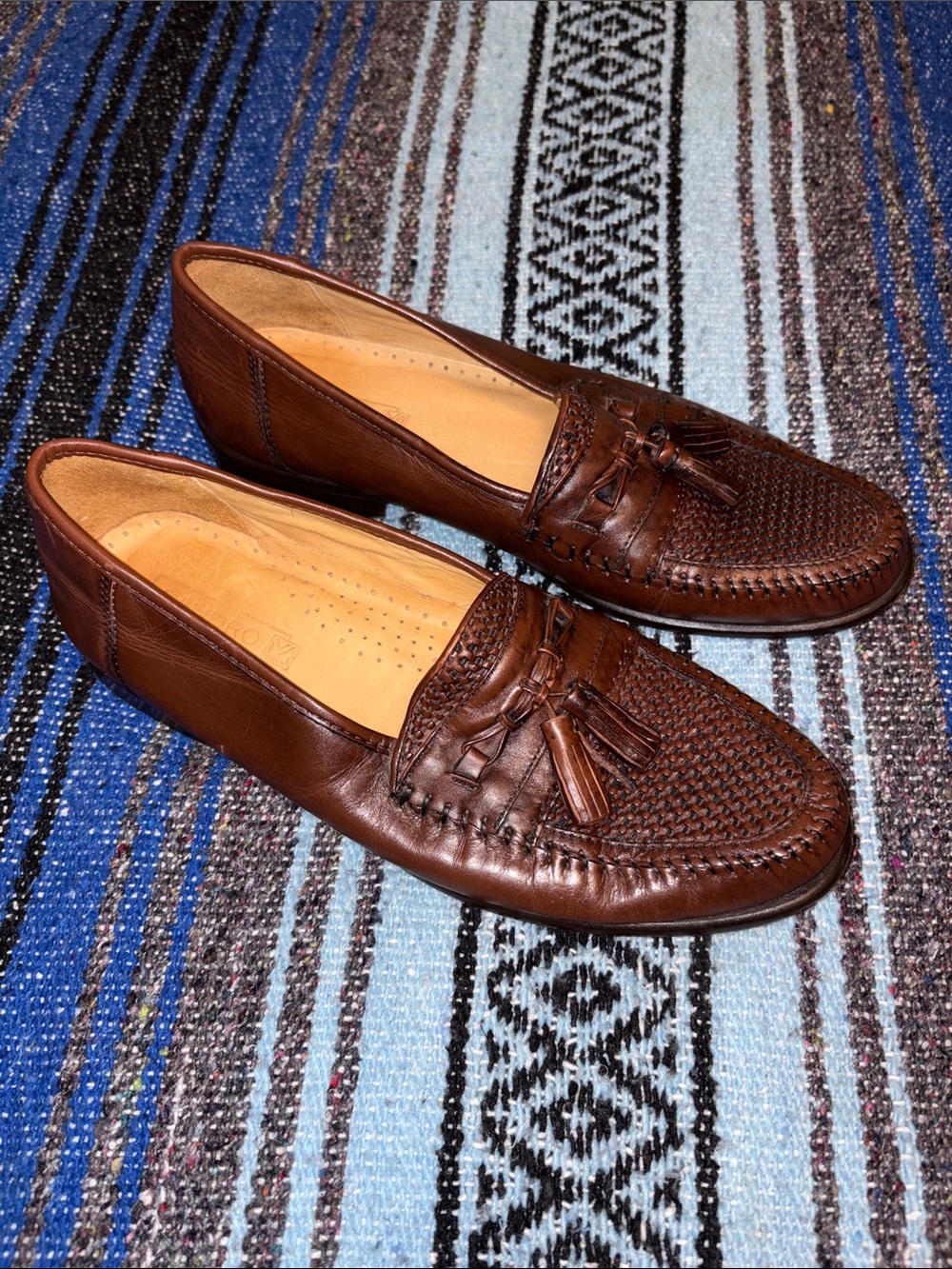 Sandro Comfort Dress Brown Leather Loafer Shoes